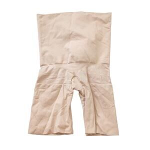 Assets By Spanx Womens Shapewear Shorts Nude High Waist Slimming Tummy Tucking S